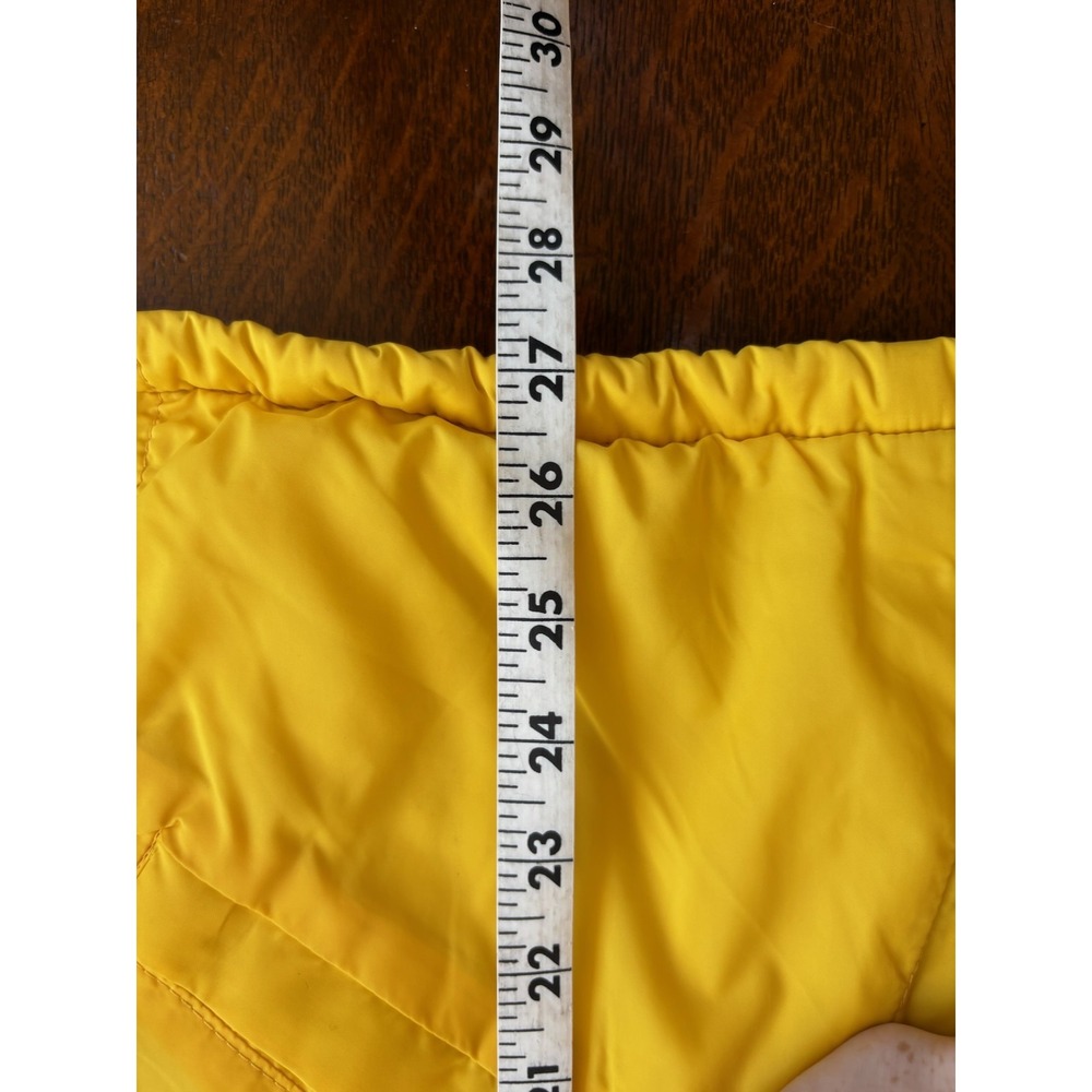 Vintage Duckster Jacket Mens Medium Yellow Clinton Country Club Windbreaker 80s - Picture 5 of 6